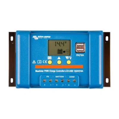 Image de Victron Energy BlueSolar PWM LCD&amp;USB Contrleur de charge 10 amp 12/24 volts