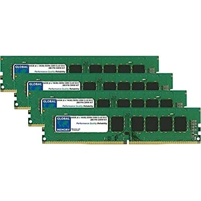 Image de 64Go (4 x 16Go) DDR4 3200MHz PC4 25600 288 PIN ECC DIMM (UDIMM) MÉMOIRE RAM KIT POUR SERVEURS/WORKSTATIONS/CARTES MERES