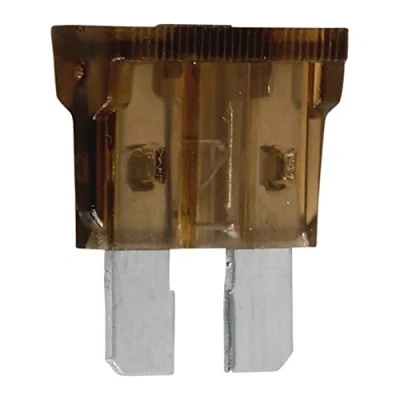 Image de OROK Lot de 10 Fusibles 7.5A enfichables marron, fusible voiture 7.5A, plat pour tous types véhicules (véhicules utilitaire, engins agricoles...) plats auto