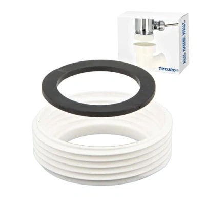 Image de tecuro Réducteur adaptateur pour siphon écoulement et de 1 1/4 &quot;X 1/2&quot; filetage AG