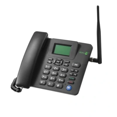 Image de Doro 4100H téléphone Mobile 4G (Simphone LTE+3G+2G) Mains Libres, Touche d&#039;assistance, 3 mémoires directes, Radio FM, Carte Micro SIM Idéal pour Maison, Bureau, Vacances et itinérance