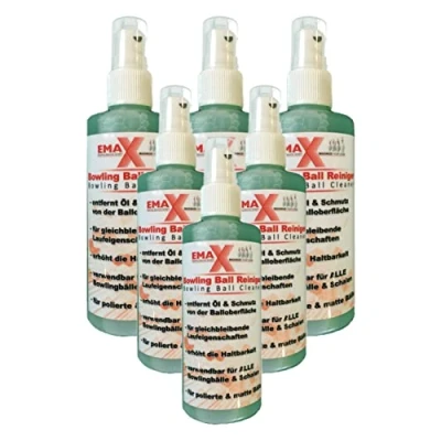 Image de EMAX Lot de 6 nettoyants pour boules bowling 100 ml Nettoyage rapide des Facile à utiliser
