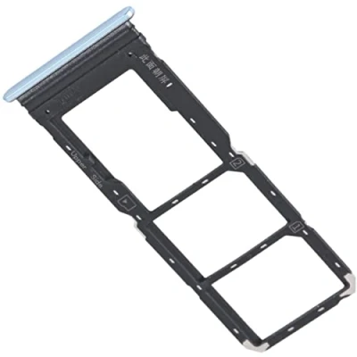 Image de Tiroir Carte SIM pour Vivo Y21s (V2110), Dual Nano + Micro SD, Remplacement Original, Blanc Perle