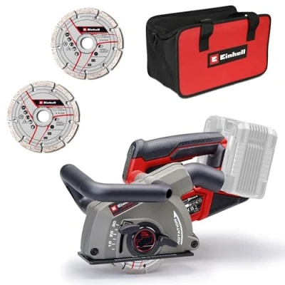 Image de Einhell Professional Rainureuse sans fil TP MA 36/30 Li BL Solo Power X Change (36 V, largeur et profondeur de coupe jusqu’à 30 mm, avec 2 disques diamant)
