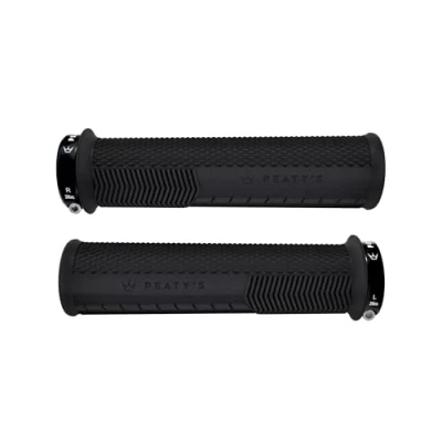 Image de Peaty&#039;s Monarch Grips Noir/molette/épais Contrôle de la Course, durables, Barres Doigts ergonomiques, Coussinet Pouce Confortable, équitation Toute journée, Tous Temps et Terrain, VTT,