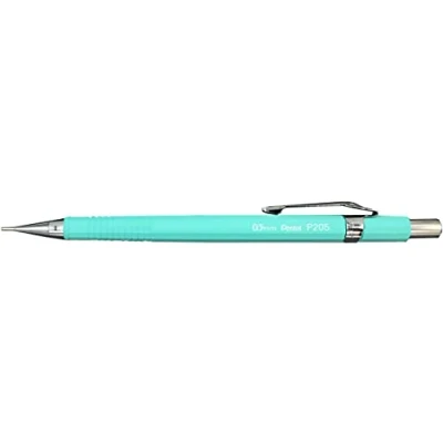 Image de Pentel P200 Series Portes mines technique gamme pastel, 0,5 mm, Corps vert Lot de 12