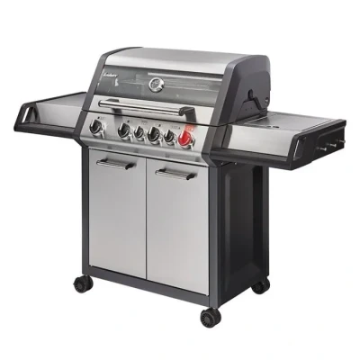 Image de ENDERS Barbecue Monroe Pro 4 SIK Turbo brûleurs dont 1 Zone brûleur arrière infrarouge latéral Simple Clean Switch Grid Jusqu&#039;à 14 convives 21,1 kW