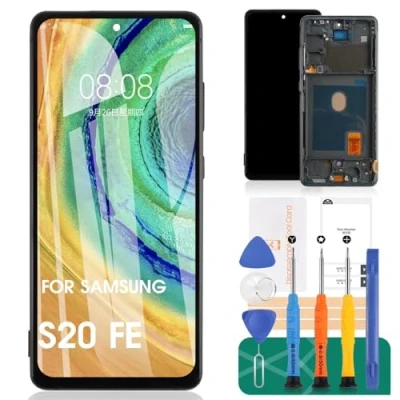 Image de TFT pour Samsung S20 FE 5G Écran de remplacement SM G781B Tactile Digitizer Kits Réparation avec Cadre Galaxy LCD (sans fonction d&#039;empreintes digitales)