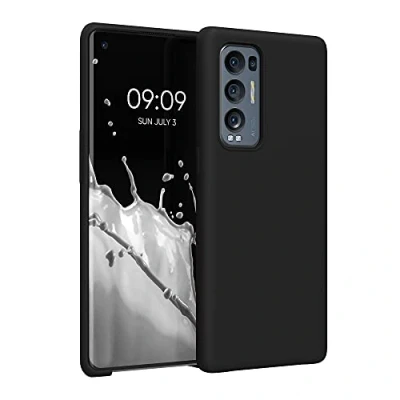 Image de kwmobile Housse Compatible avec Oppo Find X3 Neo Coque de téléphone Protection Souple en TPU Silicone Noir