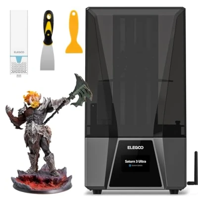 Image de ELEGOO Saturn 3 Ultra 12K MSLA Imprimante 3D Résine Impression Rapide à 150mm/H avec écran LCD Monochrome 10&quot;, ACF Film, WiFi Transfert, Taille d&#039;impression 218,88 mm x 122,88 260