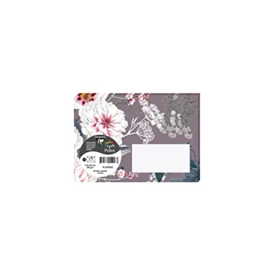 Image de Clairefontaine 55032C Paquet de 20 Enveloppes Imprimées Gommées Format C6 11,4x16,2cm 120g Coloris Violine Thème Botanic Garden Invitation Evènements et Correspondance Gamme Pollen