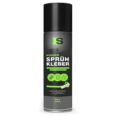 Image de Spraytive 1 x 500 ml de colle en spray Power : pour textiles, non tissés, mousse, cuir, ciel toit, tapis, papier et plus Adhérence permanente forte avec réglage pulvérisation variable