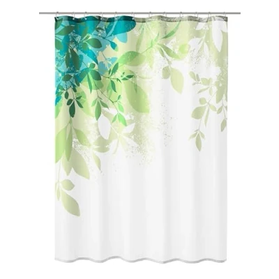 Image de Kleine Wolke Rideau de Douche Floresta 100 % Polyester Vert 180 x 200 cm