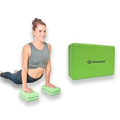 Image de Schildkröt Bloc de Yoga, Pilates, Coussin Yoga et Méditation, Aide à l&#039;Étirement, en Mousse Pratique Douce, Vert/Gris, 960130