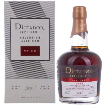 Image de Dictador CAPITULO I 20 Years Old Port Cask Colombian Aged Rum 43% Vol. 0,7l in Giftbox