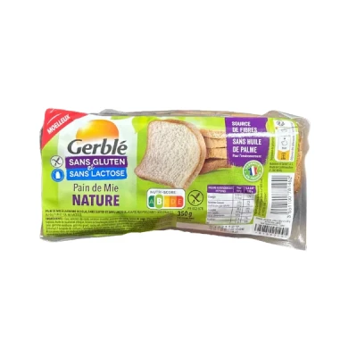 Image de ALLERGO Pain de mie tranché sans gluten et lactose 350 g