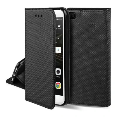 Image de JAYM Etui Folio Noir pour Apple iPhone 15 Pro Max Fermeture Magnetique Fonction cinéma Stand Rangement cartes inclus Neuf