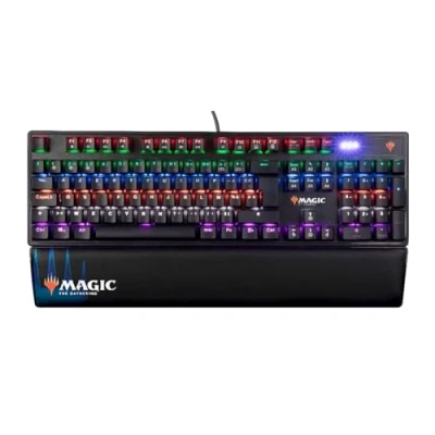 Image de Konix Magic The Gathering Clavier Gaming Filaire mécanique AZERTY Anti ghosting 20 Effets Lumineux Câble 1,7 m