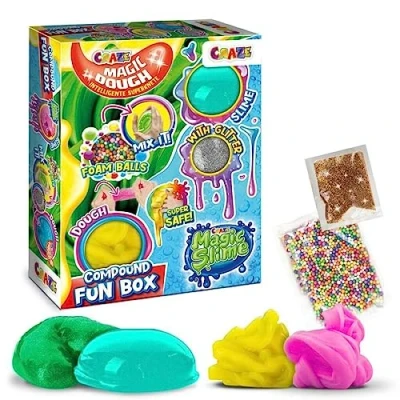 Image de CRAZE Kit Slime Enfant &amp; Pâte à Modeler Mix Compound Magic Dough Atelier créatif 39465