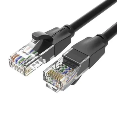 Image de Vention IBEBN câble de réseau Noir 15 m Cat6 U/UTP (UTP) Neuf