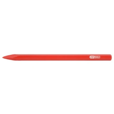 Image de KS TOOLS 156.0514 Pointerolle de maçon corps hexagonal avec Pointe Réaffûtable en Acier Trempé Rouge Ø 18 mm L.400