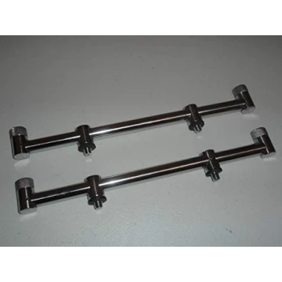 Image de TMC 2 x tiges en Acier Inoxydable Buzz Bars. 31 cm. Solide, épais, Filetage Standard. Barres de pêche à la Carpe.