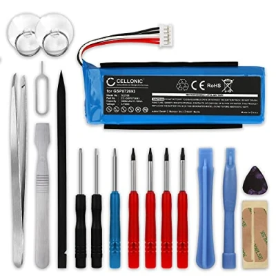 Image de CELLONIC® Batterie Remplacement GSP872693, P763098 03 3000mAh pour JBL Flip 3 Accu Enceinte Haut Parleur Musique Portable + kit d&#039;outils