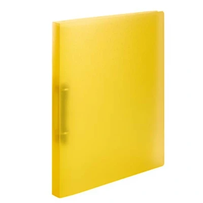 Image de HERMA 19161 lot de 3 classeurs à anneaux A4 en plastique fin avec support maintien pour l&#039;école et le bureau, robuste garçons filles Jaune