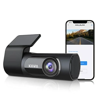 Image de KAWA Dashcam Voiture 2K, Mini Caméra Embarquée, Full QHD 1440p WiFi Dashcam, Super Vision Nocturne, Grand Angle 145, G Sensor, WDR, Enregistrement Cyclique, Moniteur de Stationnement 24h,Jusqu&#039;à 256G