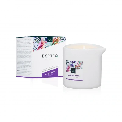 Image de Bougie De Massage Rose Violette Exotiq 60 G