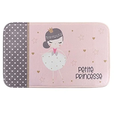Image de douceur d&#039;intérieur, Tapis Rectangle (45 x 75 cm) Petite Princesse, Velours Imprimé