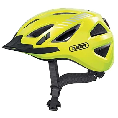 Image de ABUS 86868 Casque de vélo, jaune (Signal Yellow), L (56 61 cm)
