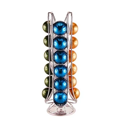 Image de Exzact Porte Capsules de Café compatible avec Vertuo (24 x capsules) Supports pour Vertuoline Support Rotatif
