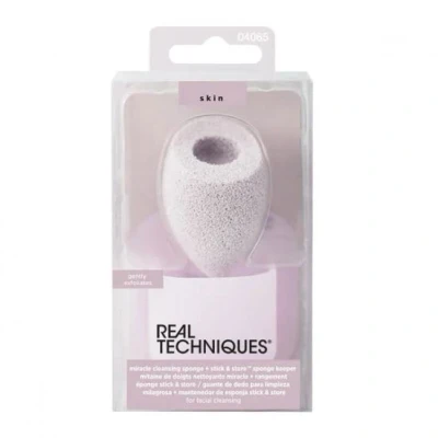 Image de Real Techniques Miracle Cleansing Sponge + Keeper