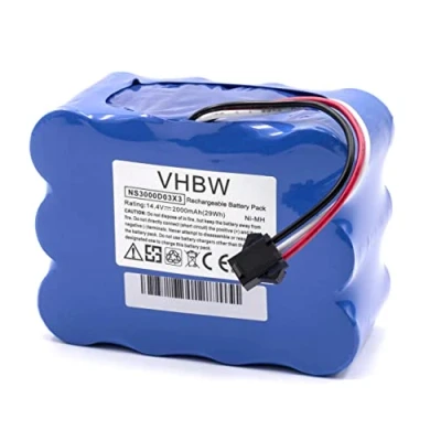 Image de vhbw Batterie Remplacement pour YX Ni MH 022144 aspirateur (2000mAh, 14,4V, NiMH)