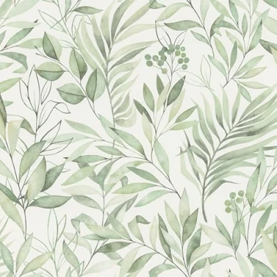 Image de Rasch Papier peint 286052 clair avec feuilles vertes Aspect aquarelle moderne 10,05 x 0,53 m