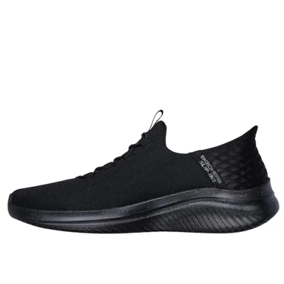 Image de Skechers Homme Ultra Flex 3.0 Right Away Baskets, Black Mesh/Trim, 45.5 EU