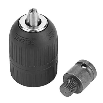 Image de mandrin de perçage, perçage sans clé 2 13 mm 1/2 &quot; 20UNF avec adaptateur 1/2&quot; pour conversion à chocs