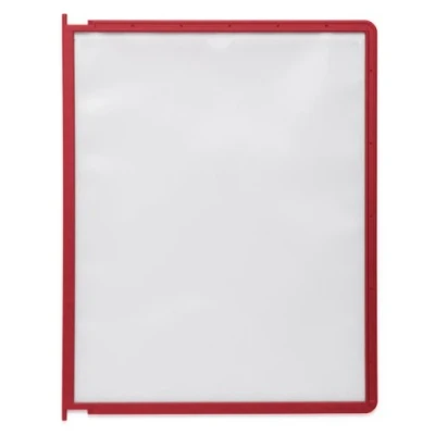 Image de Durable 558203 Sherpa Vario Panel Pin Plaque Pochette avec Picots pour Document A4 Cadre Profilé Rouge Lot de 5