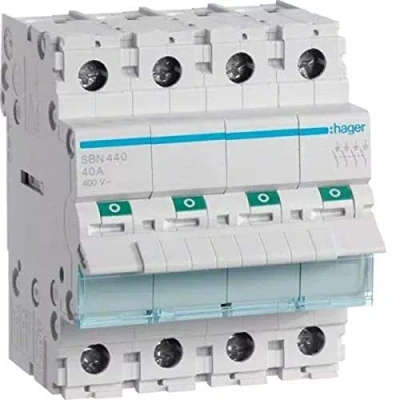 Image de Hager sbn440 4P Circuit Breaker Breakers (40 à, 20 50 C, 40 + 80 C)