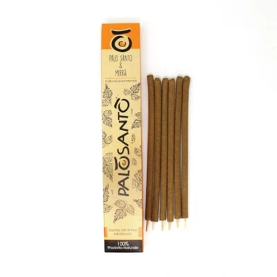 Image de PALOSANTO Bâtons d&#039;encens Naturel Palo Santo avec Myrrhe 100% parfumés et relaxants Encens chamanique Qui favorise la spiritualité 6 Stick