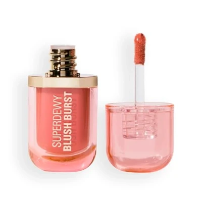 Image de Makeup Revolution Superdewy Liquid Blush Burst Blush, Taille: 4.2 ml, Peach spritz