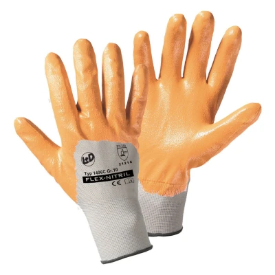 Image de L+D 1496C 11 Gant de protection jaune Polyester