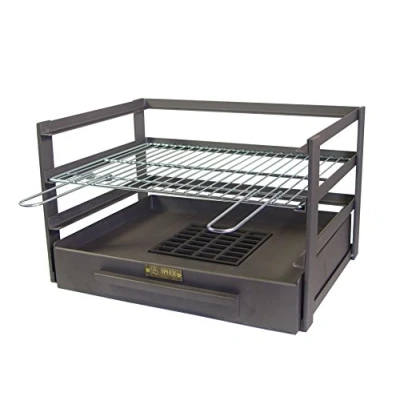 Image de IMEX EL ZORRO 71475.0 Tiroir Barbecue avec Grille zinguée, Noir, 57 x 41 35 cm