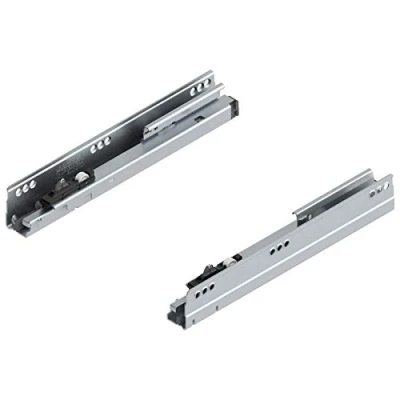 Image de Gedotec Rail de tiroir à extension totale 270 mm avec amortissement Blumotion caisse : 30 kg Soft Closing coulissant fermeture automatique 1 paire Tiroirs