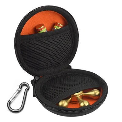 Image de GEEKRIA Fidget Spinner/Doigt Spinners Housse de Transport Ronde/Capable Stocker Deux Fidget, Compatible avec Triangle, Rond et Beaucoup d&#039;autres Formes Fidgets/Coque Rigide intérieur Souple
