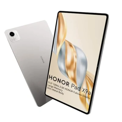 Image de HONOR Pad X9A 6Go 128Go WiFi Tablette, Fullview Écran 11,5 Pouces 120Hz 2,5K, Qualcomm 6nm Snapdragon 685, 4 Haut parleurs, Batterie de 8300mAh, Corps en Métal, Android 15, Google Service, Gris