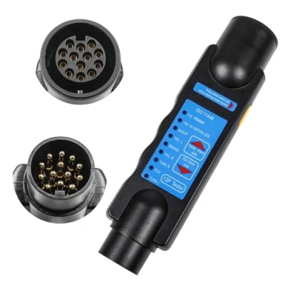 Image de Testeur Remorque,13 Broches Faisceau pour remorque,Testeur Feux Remorque Câble câblage Circuit Outils de Diagnostic,Tester Diagnostic Caravane RV Camion