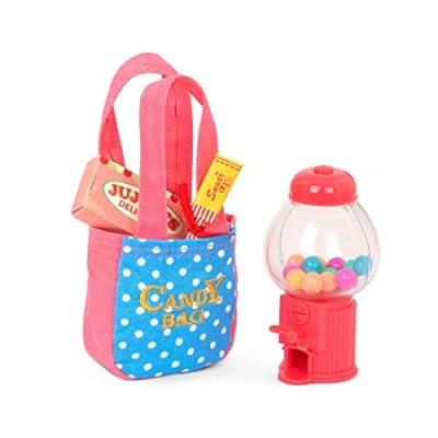 Image de Our Generation Ensemble de Bonbons rétro Machine à Gumball Accessoires pour poupée 46 cm Jeu Fantaisie Jouets Enfants partir 3 Ans &amp; Friandises