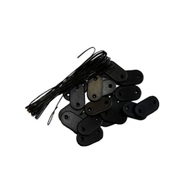 Image de kit de Fixation Brise Vue 26 pastilles + 4m Fil Noir 1